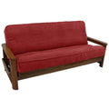 Solid Microsuede Double Corded 8 to 9-Inch Full Futon Cover Q798