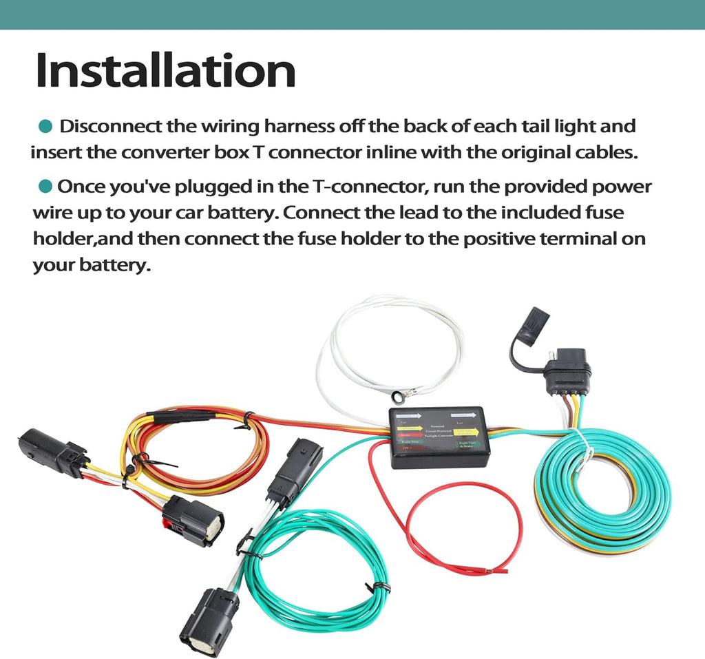 4 Way Flat Trailer Wiring Harness O71310