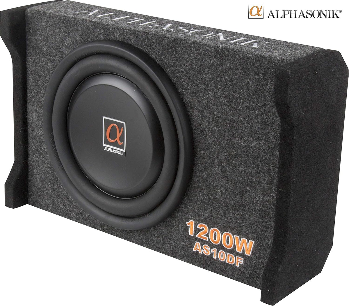 10 inch 1200 Watts 4-Ohm Down Fire Shallow Mount Enclosed Subwoofer U21681