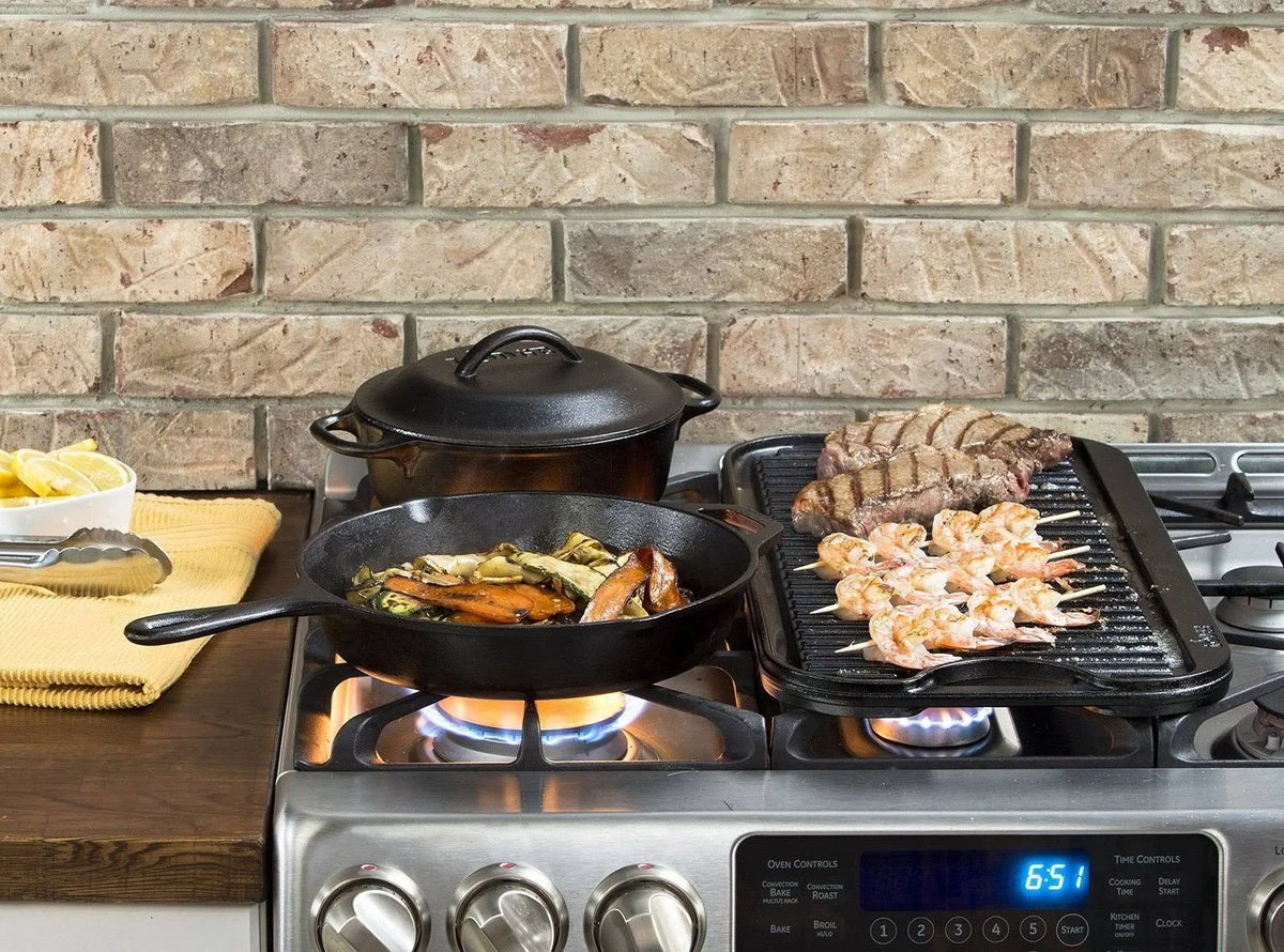 Cast Iron Reversible Grill/Griddle A56366
