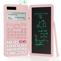 82 MS Foldable 2-Line Display Scientific Calculator with Writing Tablet, Solar and Battery Powered H538086