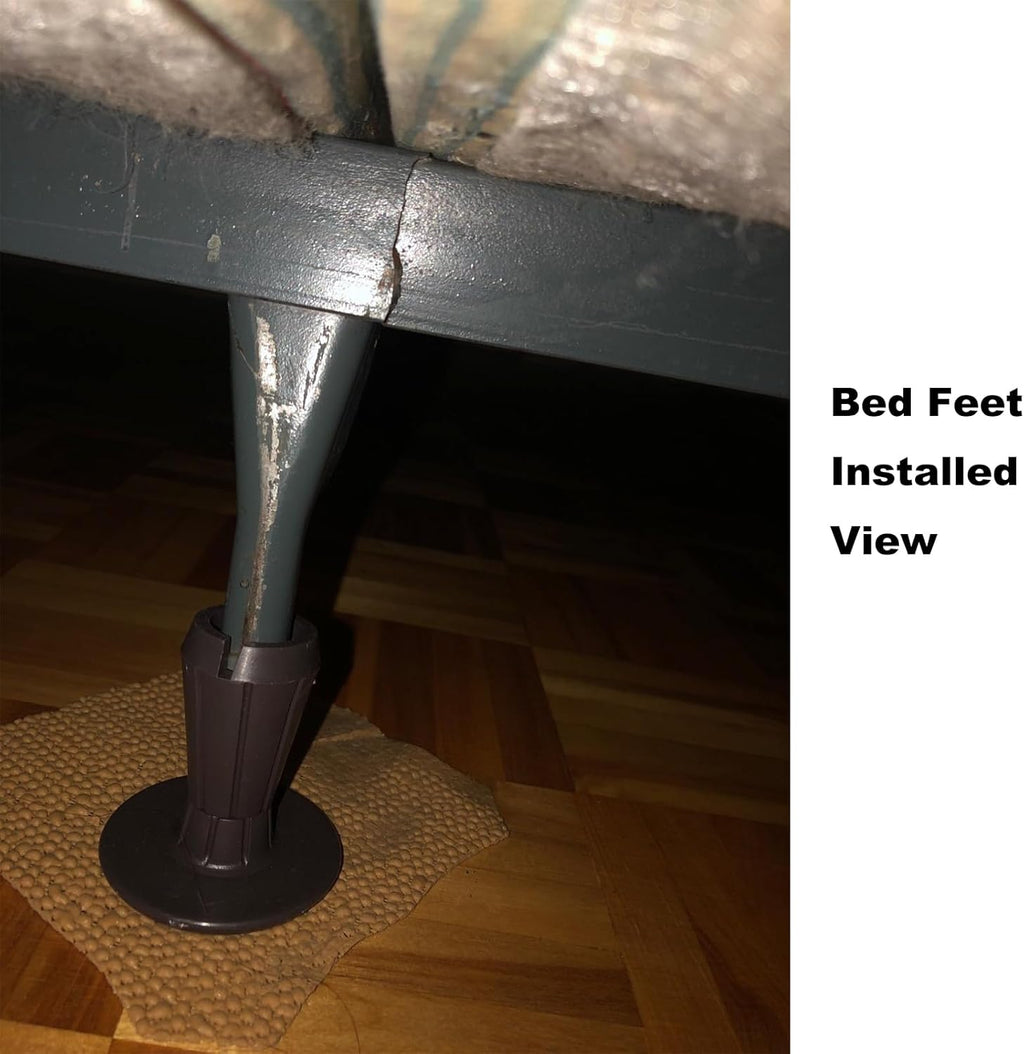 Set of 4 Heavy Duty Bed Frame Feet Replacement O3368