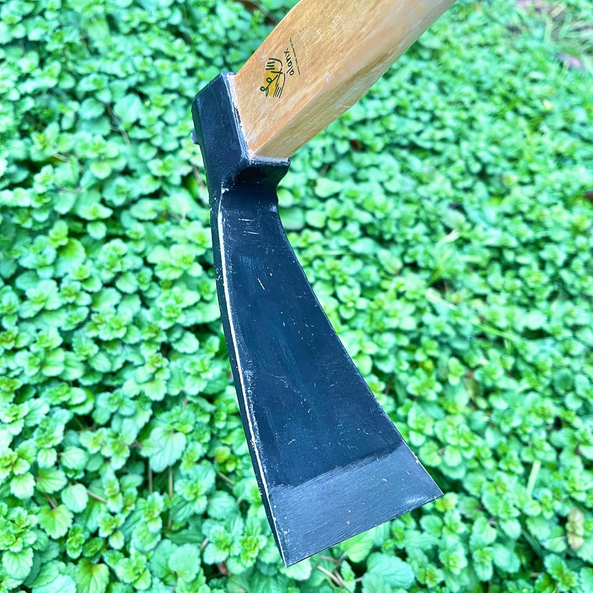14 Inch Wide Japanese Carbon Steel Garden Hoe with Oak Wooden Handle M151910