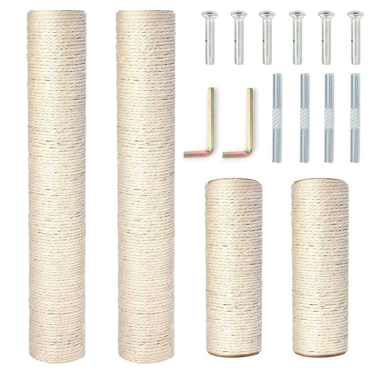 4 Pack Natural Sisal Rope Cat Scratching Post Replacement 15.7" 7.9 Z35718