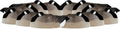 Pack of 12 Flocked Sleeper Shell Decoy L53185