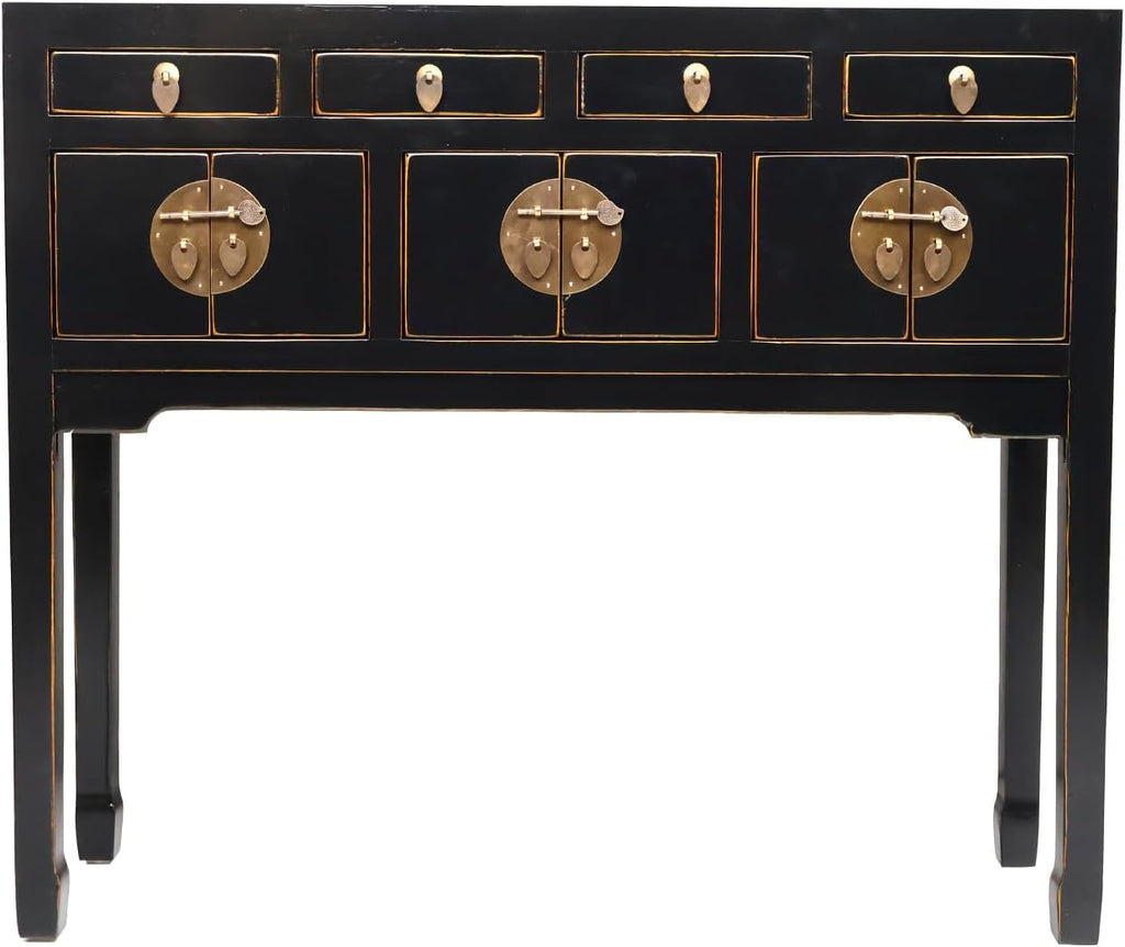 Black Lacquer Console Table M700
