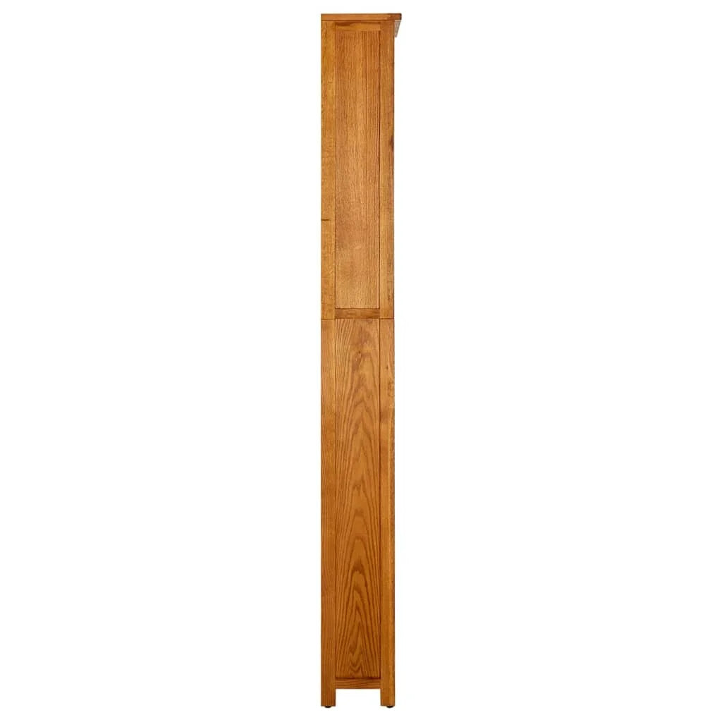 7-Tier Solid Oak Wood Bookcase M108