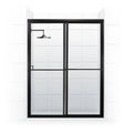 42 inch x 70 inch Framed Sliding Shower Door, Black V875