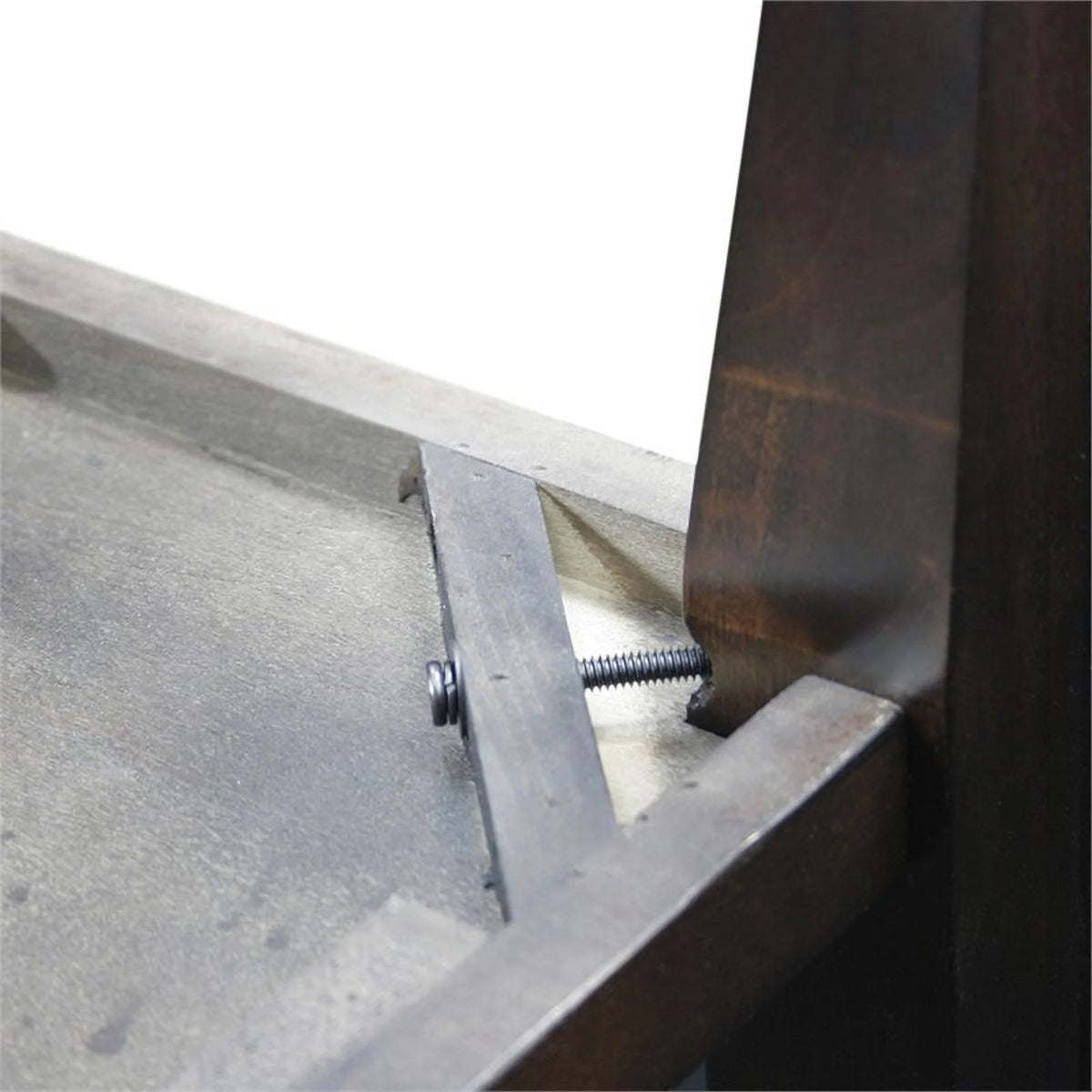 Traditional Wood End Table with Storage Drawer in Chocolate F355639