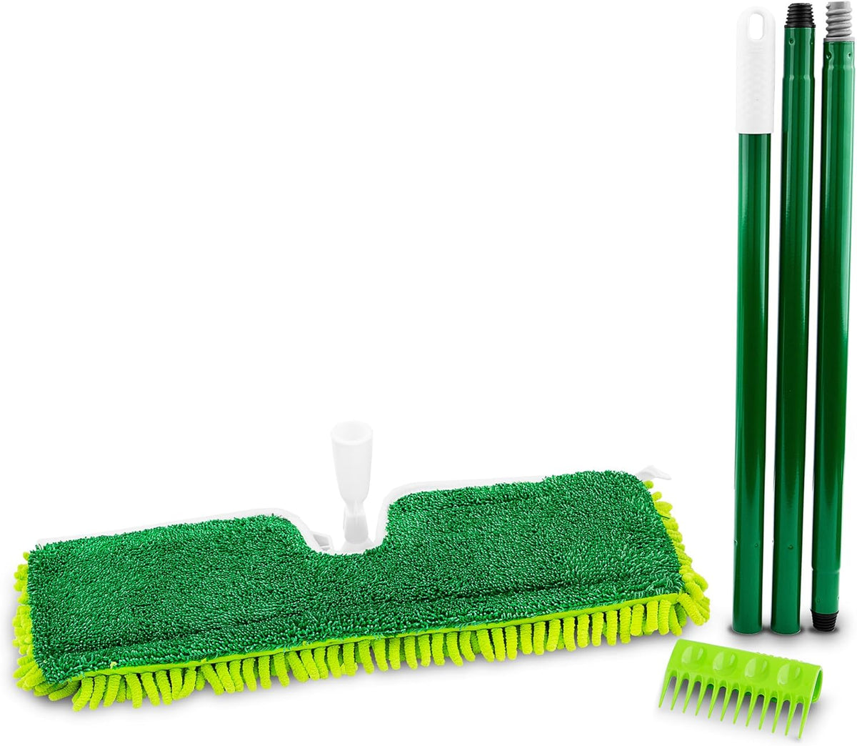 18" 2-Sided Microfiber Flat Mop with 49" Handle X820600