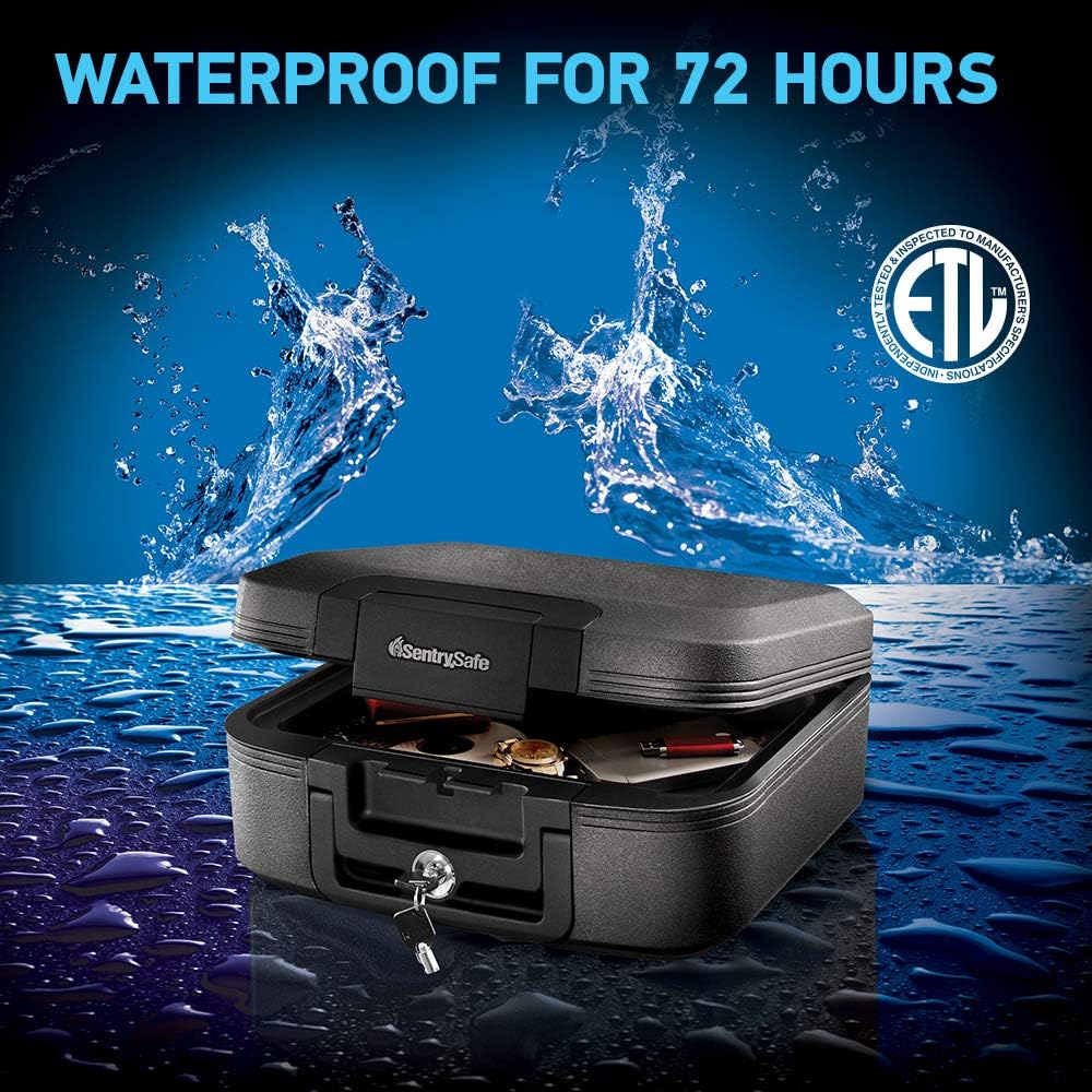 Fireproof and Waterproof Document Safes with Key Lock N883374