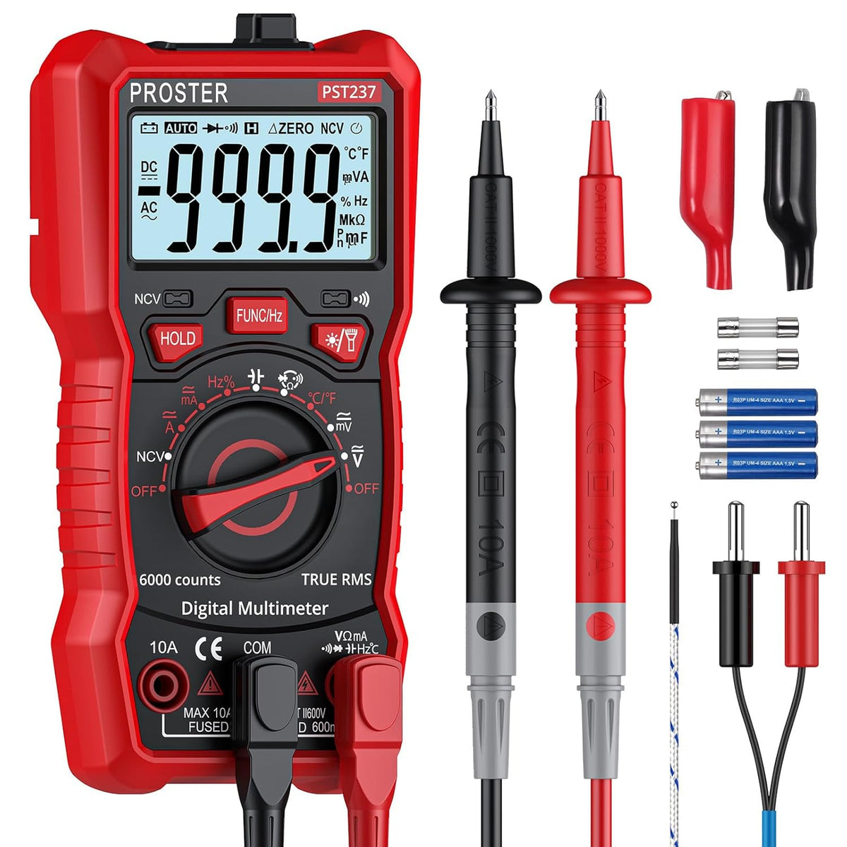 6000 Counts TRMS Auto Range Digital Multimeter S2514