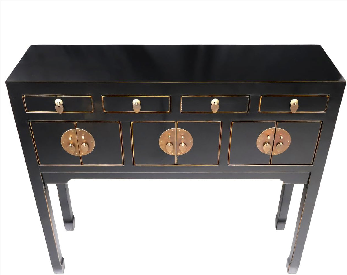 Black Lacquer Console Table M700