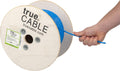 White Cat6 Plenum 500ft Bare Copper Ethernet Cable F54116