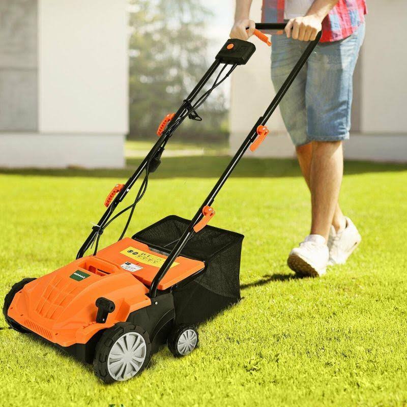 Corded Electric Lawn Mower Scarifier and Dethatcher U469915