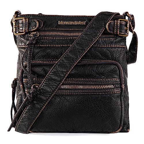 Soft Washed Leather Crossbody Shoulder Bag O550147