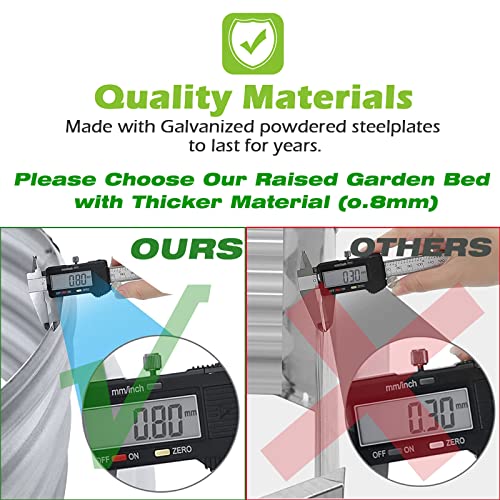 5ft Oval Galvanized Metal Raised Garden Bed Planter L54370