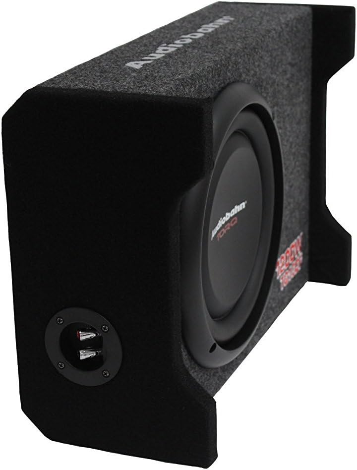 10 inch 1200 Watts 4-Ohm Down Fire Shallow Mount Enclosed Subwoofer U21681