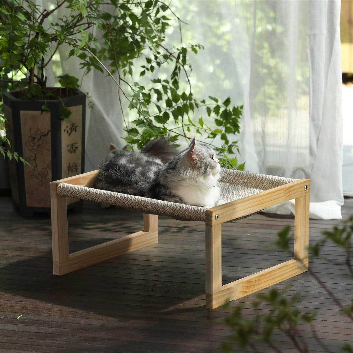 Dog Bed Cat Bed Wooden Cat Hammock H54582