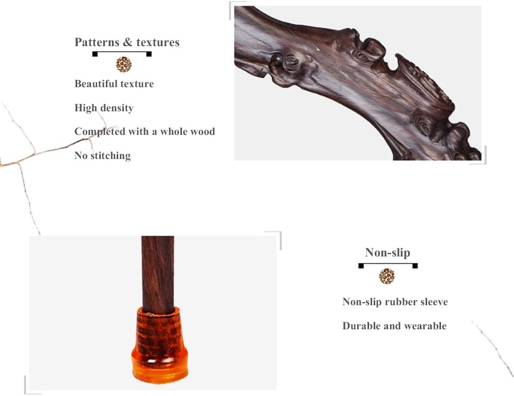 Wood Cane with Curved Handle J938734