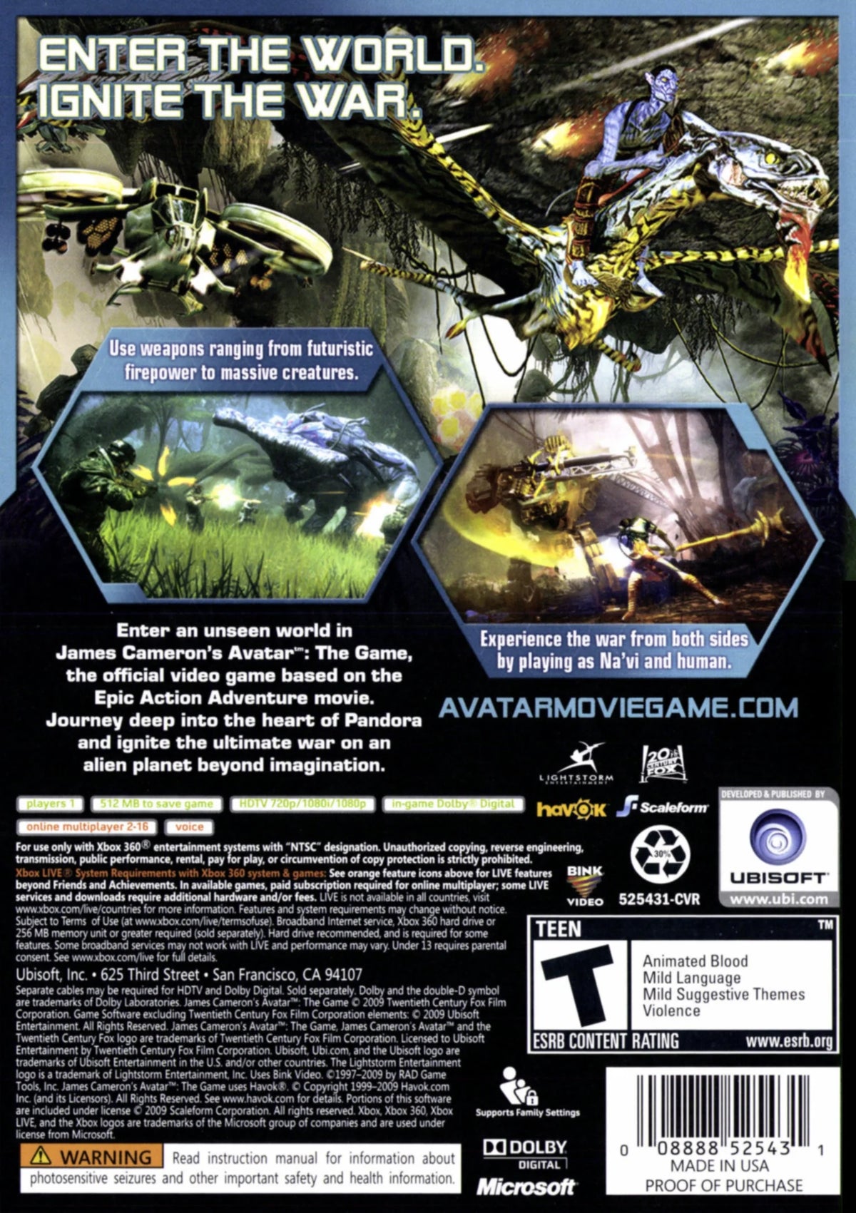 Avatar: The Game - Xbox 360 Z802848