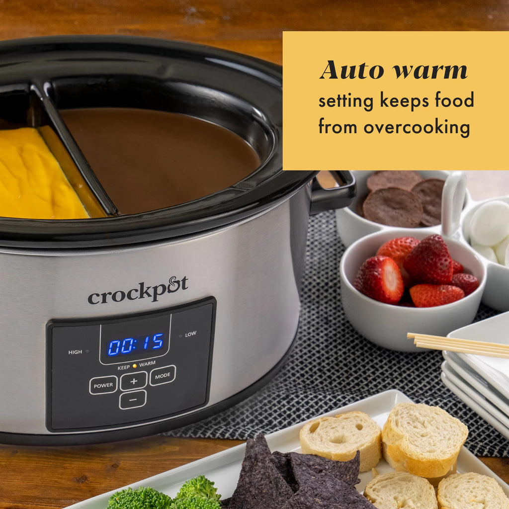 6-Quart Programmable Slow Cooker, Stainless Steel N6235