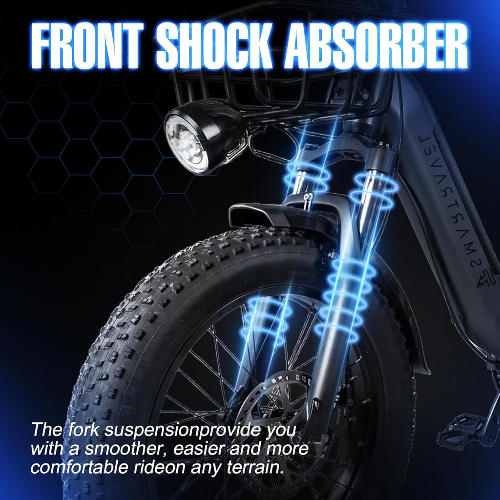 Electric Trike 750W Motor 20" Fat Tire 3 Wheel Electric Bike Dual Removable Batteries B52638