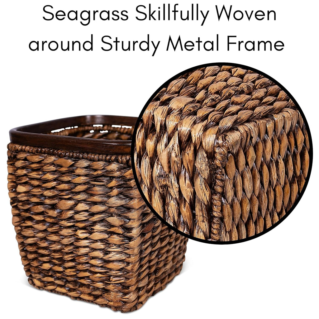Seagrass Woven Wastebasket B846596