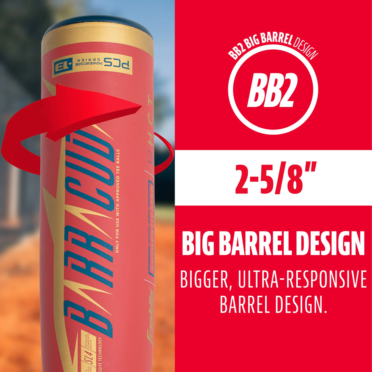 Kids Baseball Teeball Bat 25 Inches 12oz Red M540605