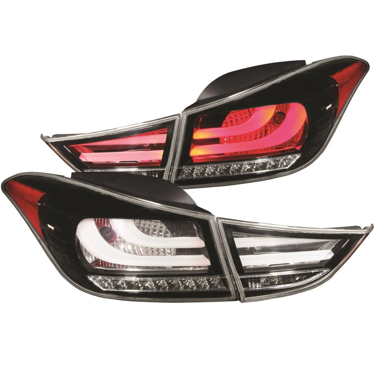 LED Tail Lights Black Q2827