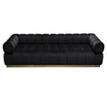 Black Velvet Low Profile Sofa D37571
