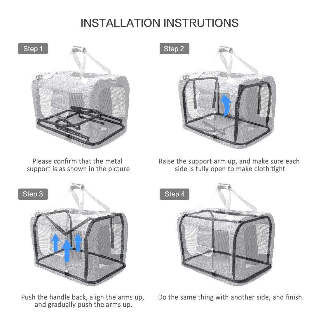 Extra Large Soft Sided Folding Pet Carrier O299656