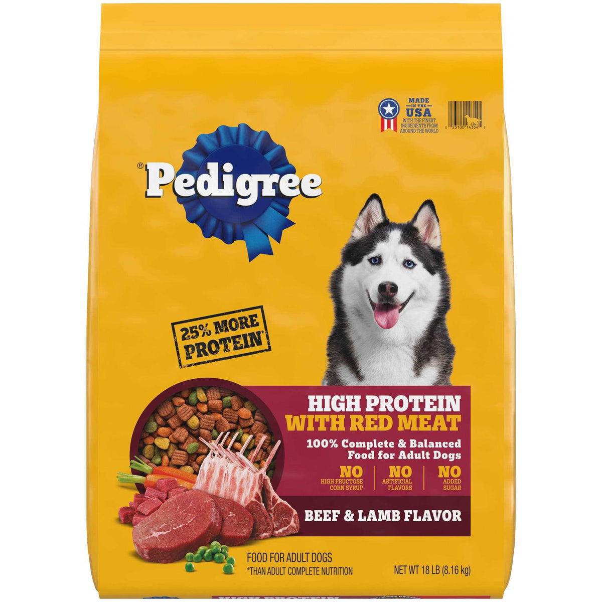 High Protein Adult Dry Dog Food Beef and Lamb K5851