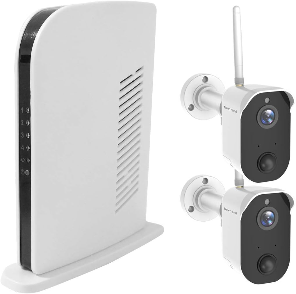 Wireless Battery Powered 1080P Security Camera with Night Vision, 2 Cameras V18692