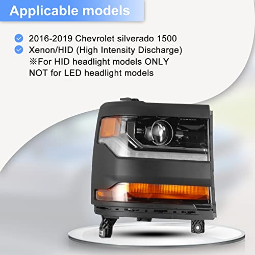 Chrome Projector Headlight Assembly with LED Sequential Turn Signal 1 Pair K889