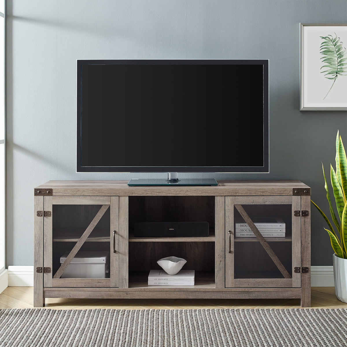 Glass Door TV Stand K48956