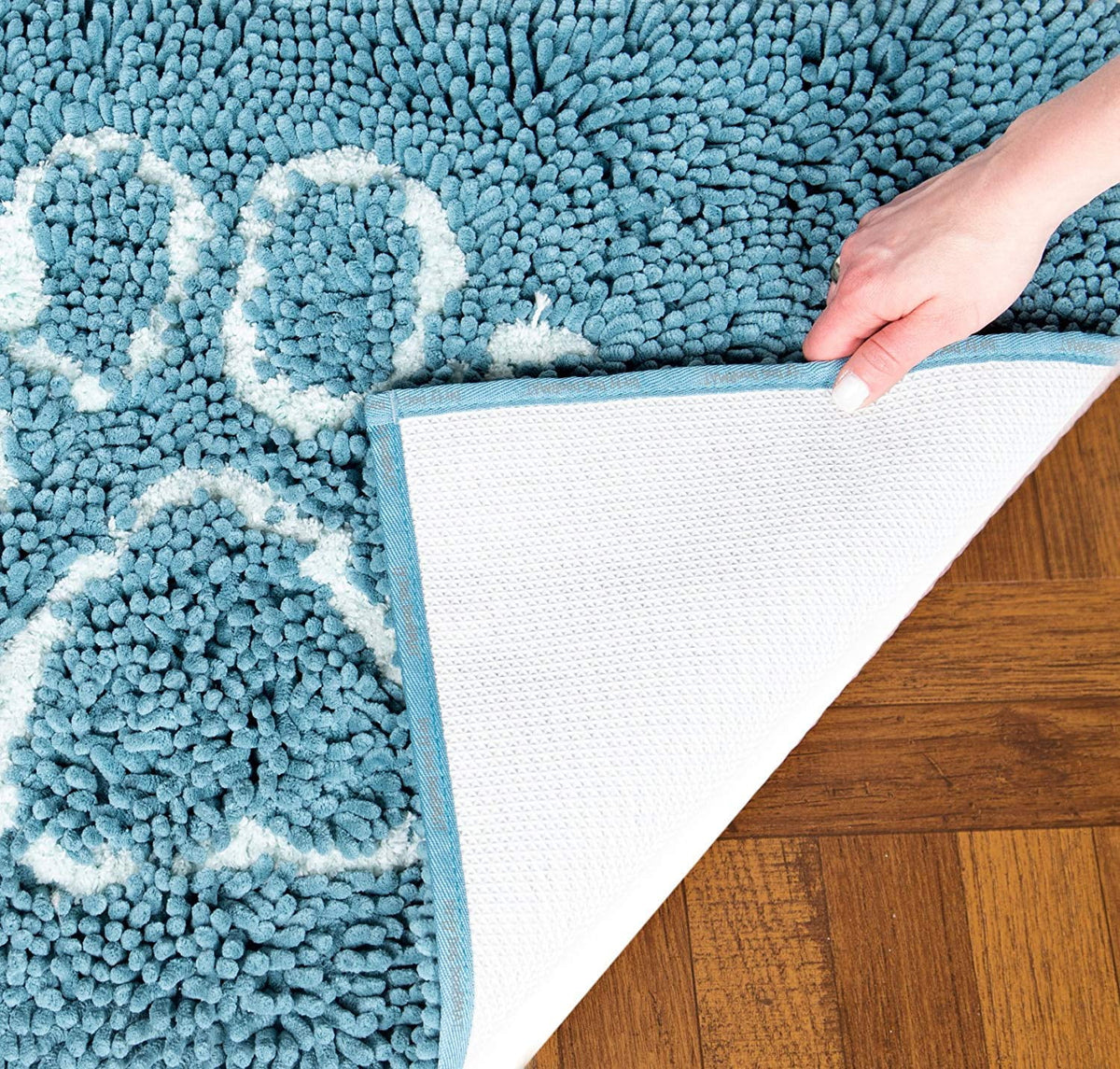Black Microfiber Doormat 23x16 T1438