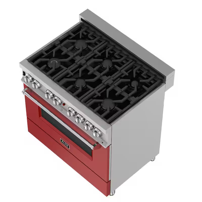 6 Burner Dual Fuel Range with Stainless Steel Z2616
