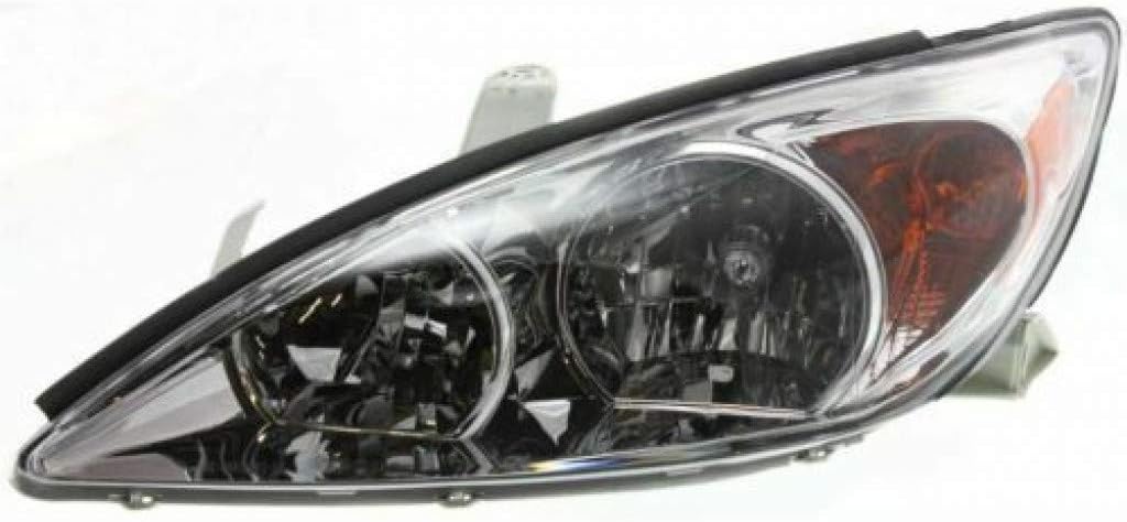 Chrome Headlight Assembly for Toyota Camry 2002 2003 2004 Passenger Side M843