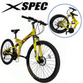21 Speed Folding Mountain Bike, Black X517827