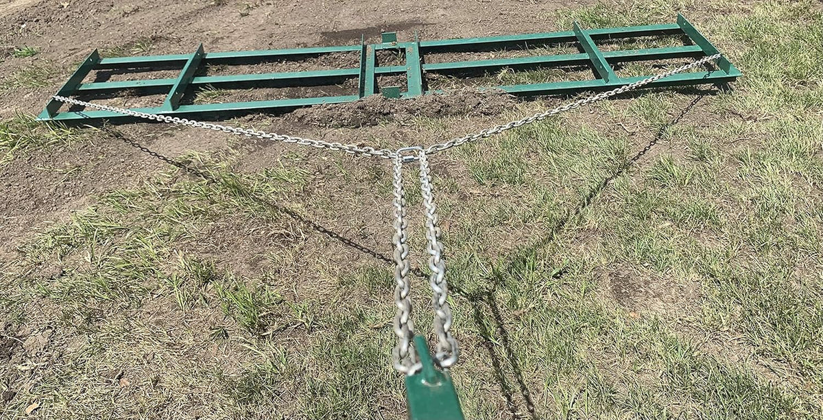 8 Ft Drag Harrow Driveway Grader for ATV, UTV - Tractor Rake - Tow Behind F7750