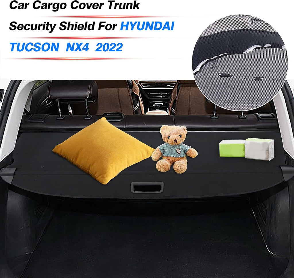 Cargo Cover Trunk Security Shade Black B230