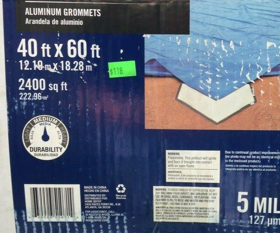Blue Medium Duty Tarp Y92862