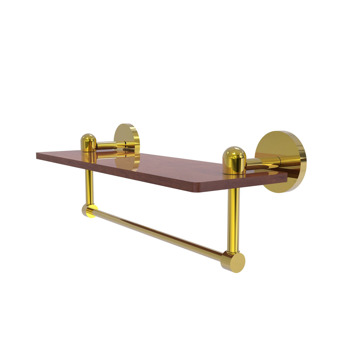 Solid IPE Ironwood Shelf with Integrated Towel Bar H777294