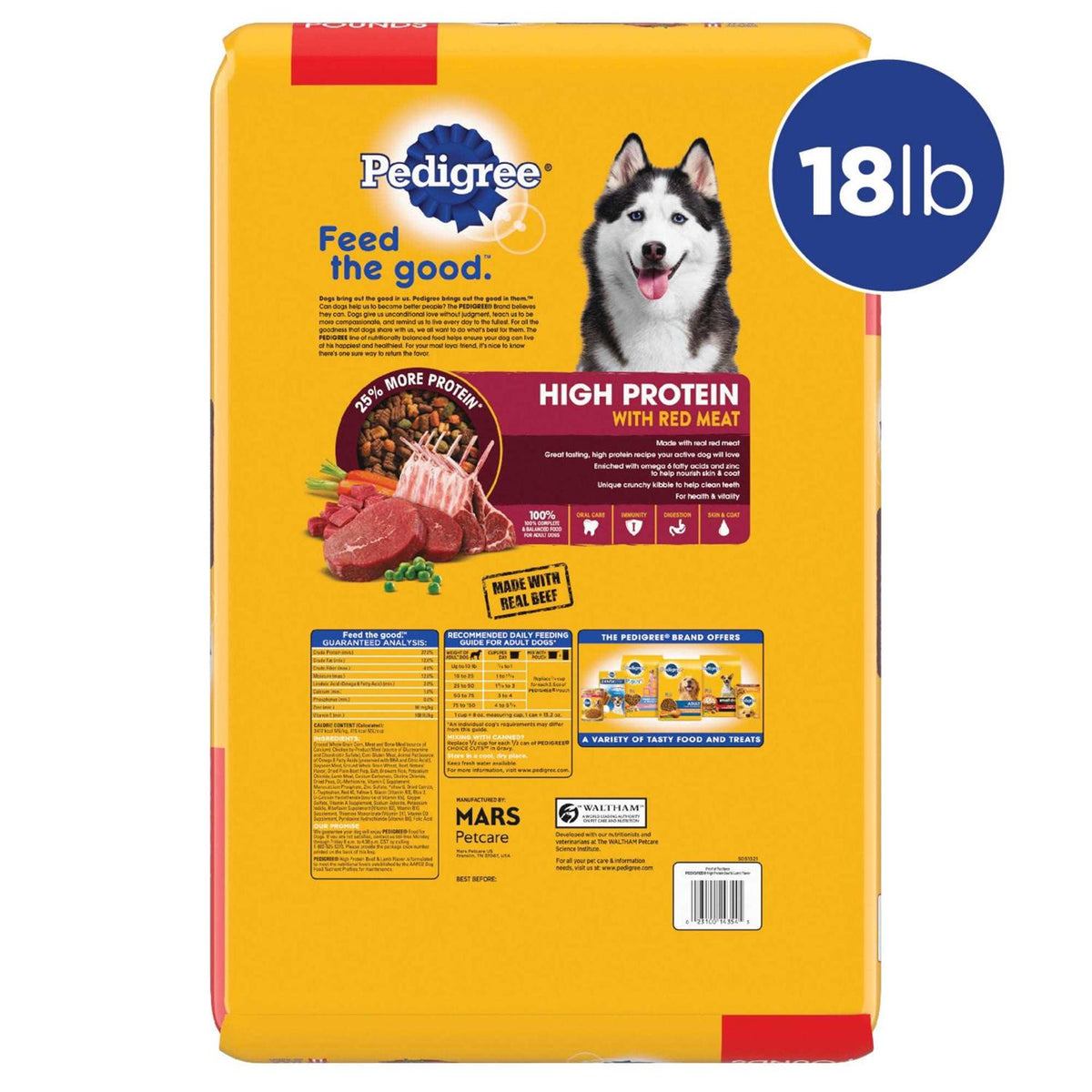 High Protein Adult Dry Dog Food Beef and Lamb K5851