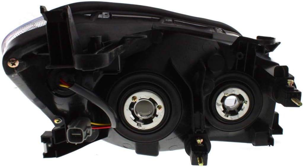 Headlight Assembly 2006 2007 2008 Driver Side Black Housing D3661