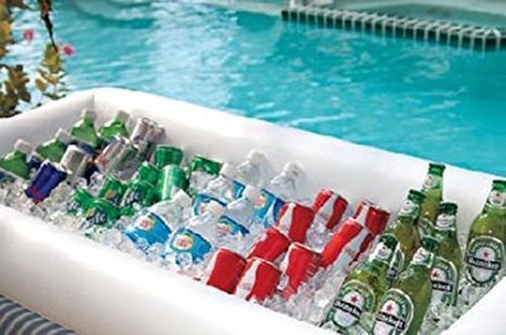 White Inflatable Serving Bar with Drain Plug A539