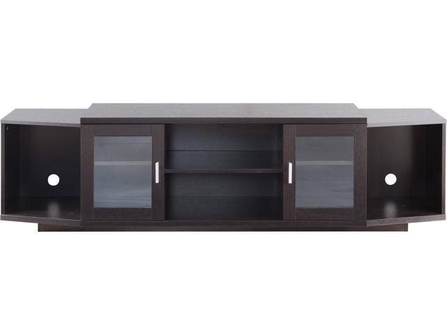 72-Inch Wood TV Stand in Cappuccino Z435