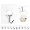 Heavy Duty Self Adhesive Waterproof Hooks 12 Pack D26537