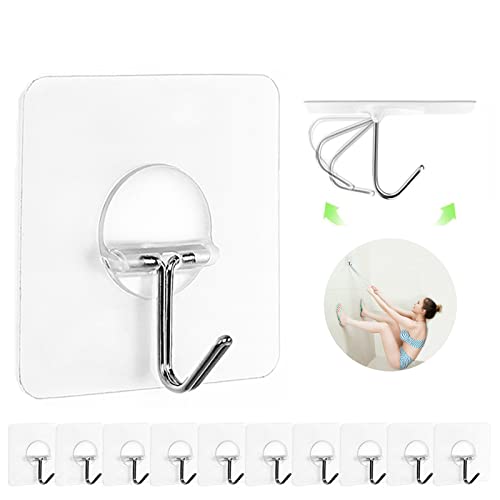 Heavy Duty Self Adhesive Waterproof Hooks 12 Pack D26537